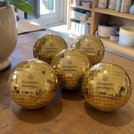 Branded disco balls with logo