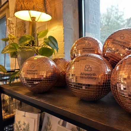Customized disco balls for retail and hospitality interiors