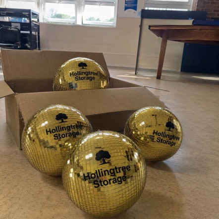 Customized disco balls for schools and community venues