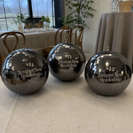 Customized disco balls for weddings and private events