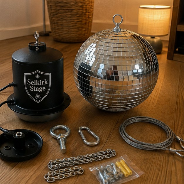 Disco balls with logo — customer photo