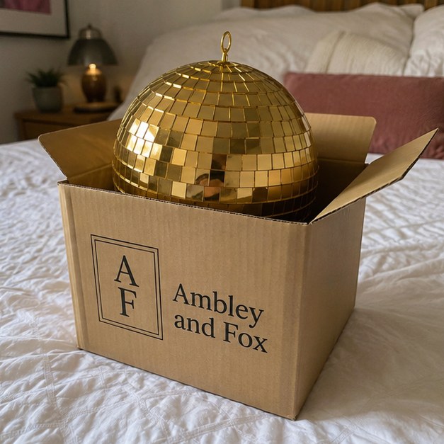 Personalized disco balls — customer photo